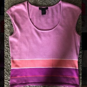 The Limited pink striped tank